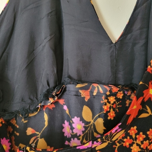 Vintage 60s Flower Power Floral Print Halter Long Maxi Dress with Matching Bag - Picture 8 of 10